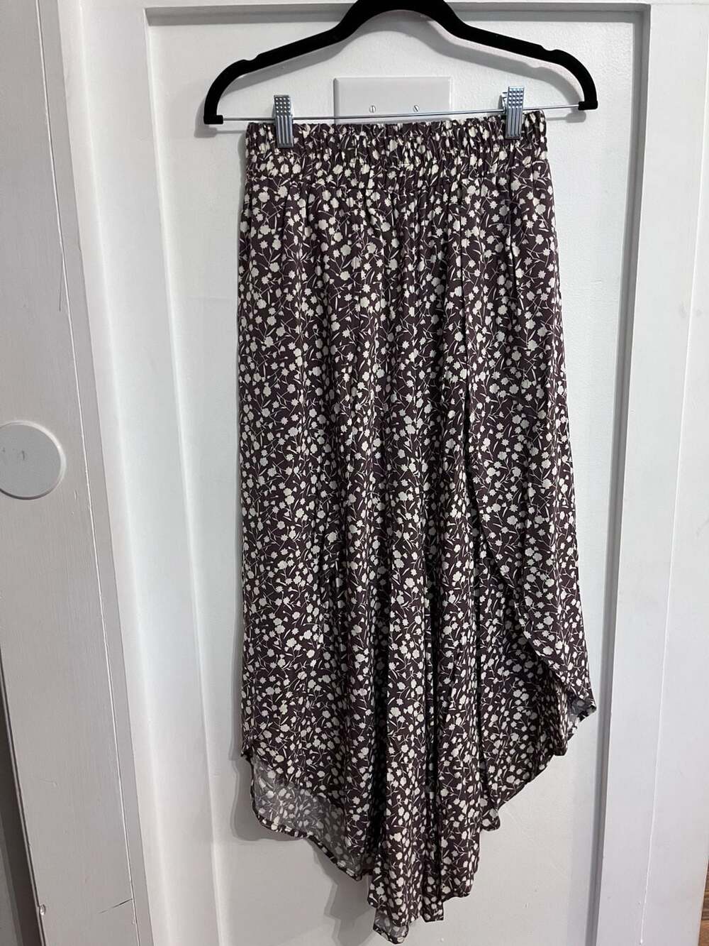 Sozy Tencel Clementine Floral Wide Leg Split Pants Size XS